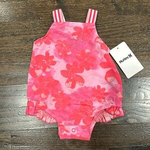 NWT- baby girl HURLEY romper - size 3M